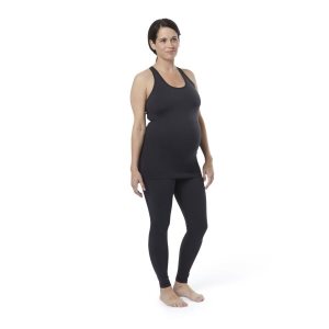 Reebok Seamless Maternity Muskelshirt Damen - Schwarz - DE 894-WKI